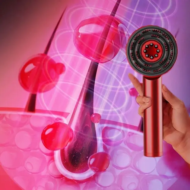 Масажер-гребінець для росту та покращення стану волосся Massage and Nourish, масажна гребінець для голови XL-1313 - Зображення 2