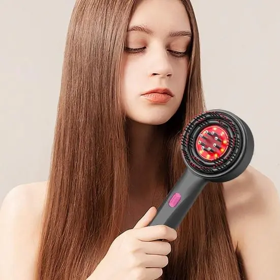 Масажер-гребінець для росту та покращення стану волосся Massage and Nourish, масажна гребінець для голови XL-1313 - Зображення 3