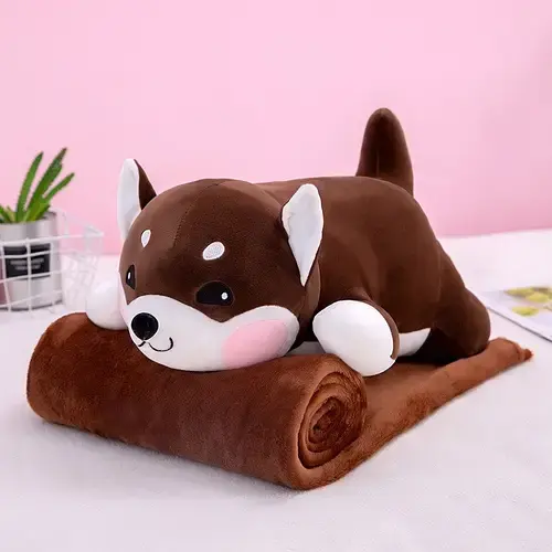 М'яка іграшка з пледом 1×1,5 м, подушка 50 см Дитяча іграшка-плед 3в1 - Зображення 5