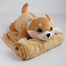 М'яка іграшка з пледом 1×1,5 м, подушка 50 см Дитяча іграшка-плед 3в1 - Зображення 6