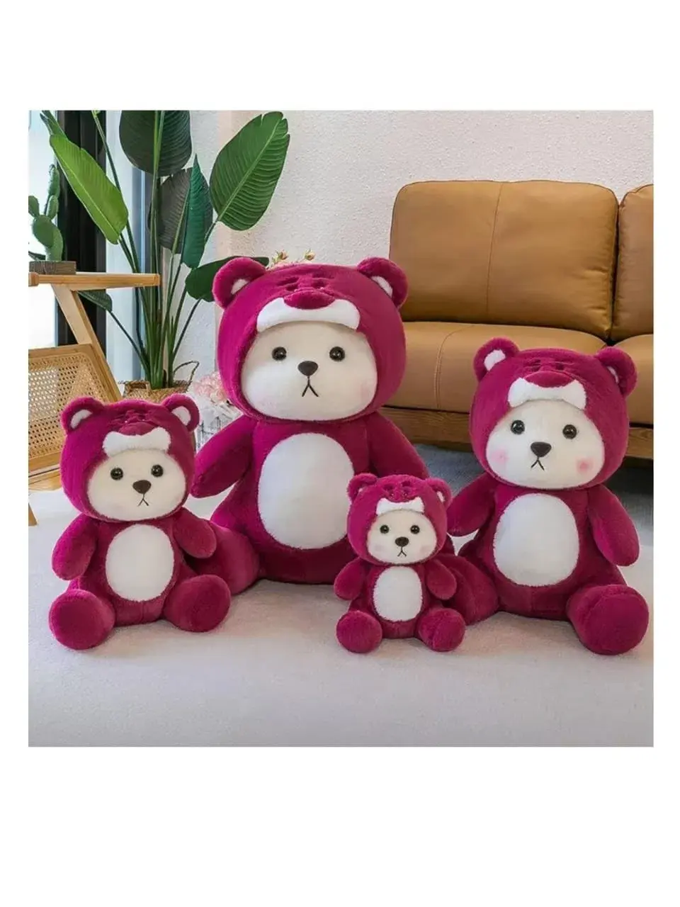 М'який плюшевий ведмедик в костюмі, Іграшка-Антистрес синій стич 50см - Зображення 7