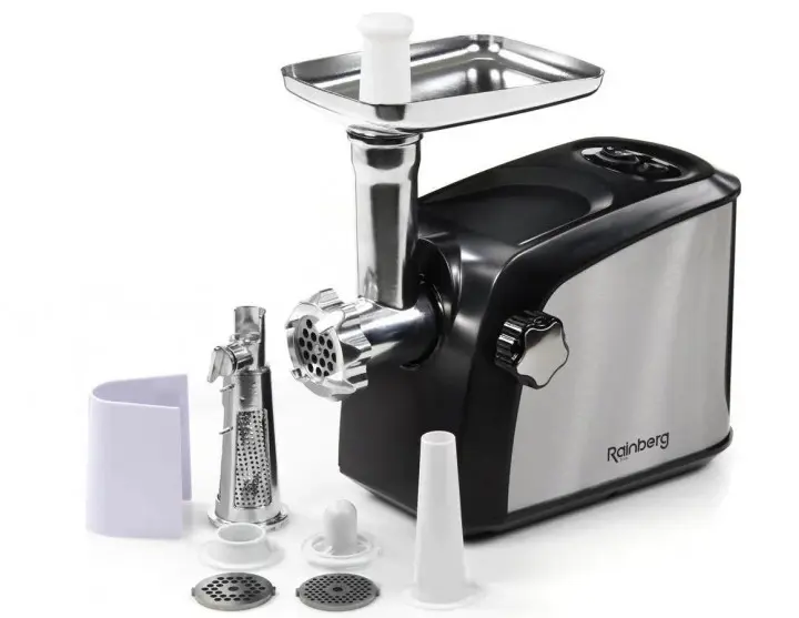 М'ясорубка Rainberg RB-673 3800W електрична з реверсом + соковитискач - Зображення 2