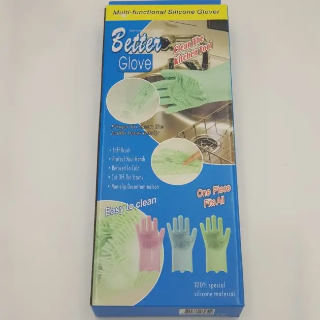 Багатофункціональні силіконові рукавички для миття та чищення посуду - Зображення 2