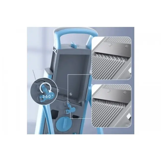 Багатофункціональна овочерізка з регульованою товщиною нарізки Vegetable cutter 223-6 Овочерізка з контейнером - Зображення 10