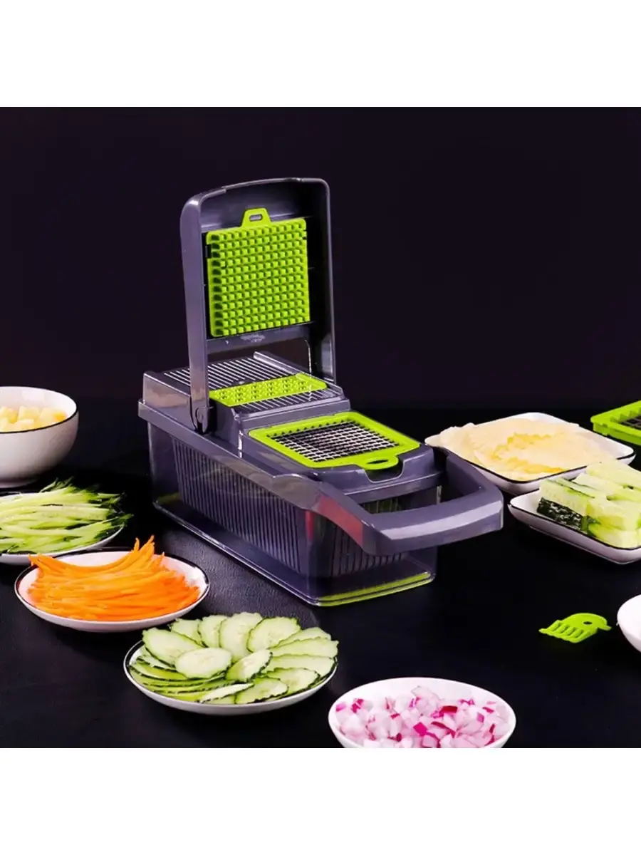 Багатофункціональна овочерізка Safe slice mandoline 16 в 1 - Зображення 2