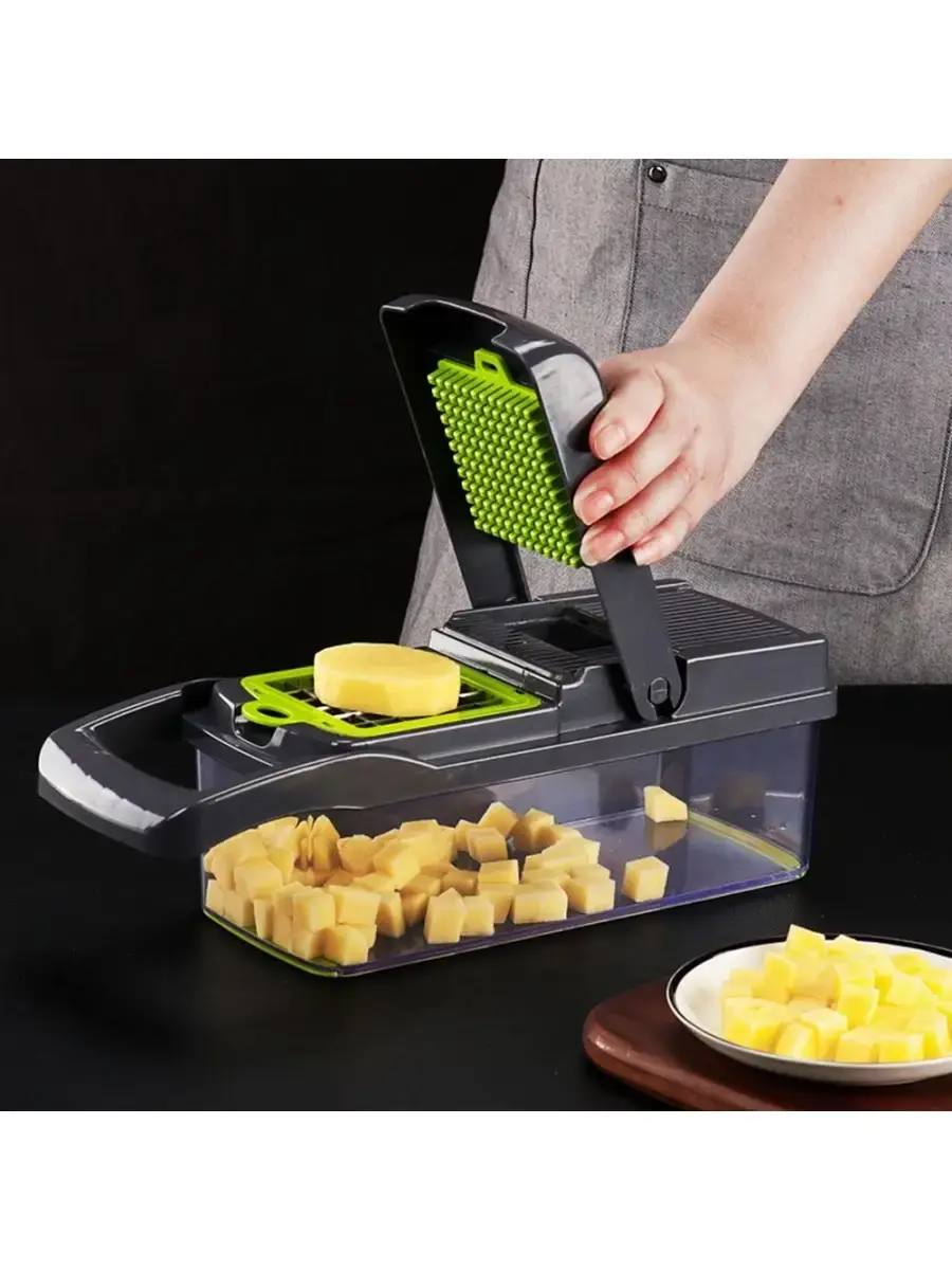 Багатофункціональна овочерізка Safe slice mandoline 16 в 1 - Зображення 3