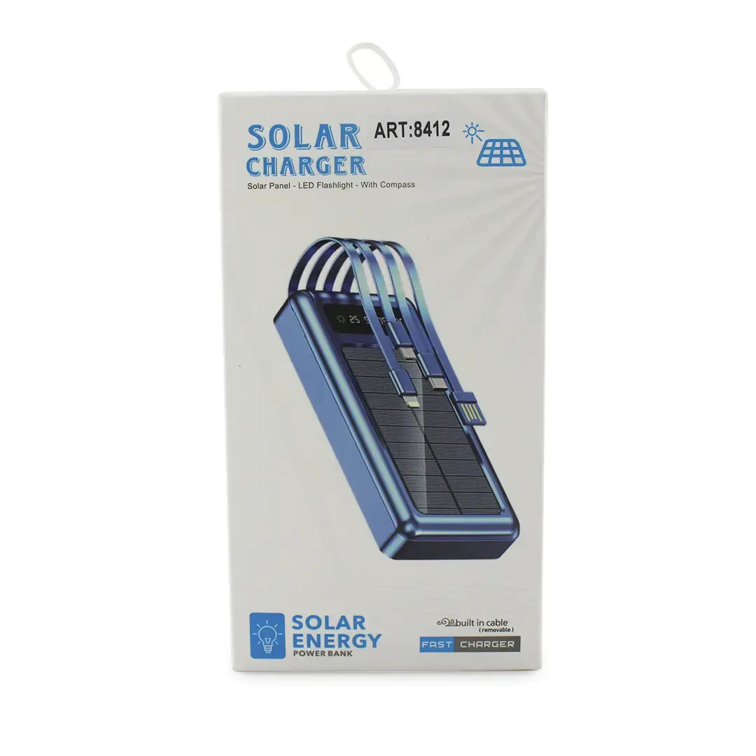 Мобільна зарядка POWER BANK 20000MAH Solar Z 102B - Зображення 6