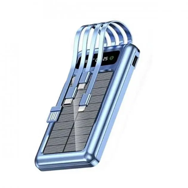 Мобільна зарядка Power Bank на сонячній батареї UKC 10000 mAh Solar - Зображення 3