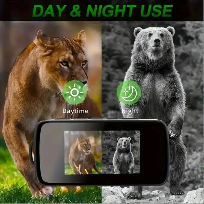 Модернізований монокуляр, цифровий інфрачервоний телескоп нічного бачення для 100% темряви з 16-кратним зумом - Зображення 3