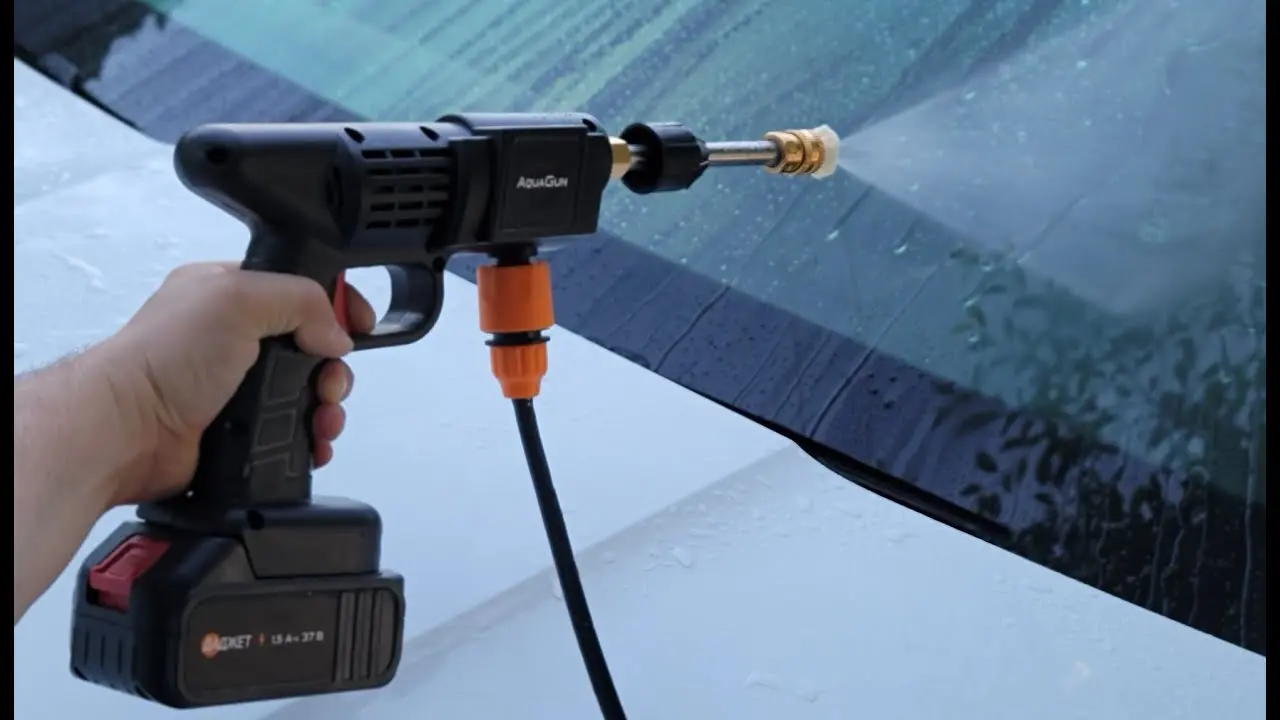 Мийка високого тиску Даджет AquaGun бездротова мийка з роботою від акумуляторної батареї - Зображення 4