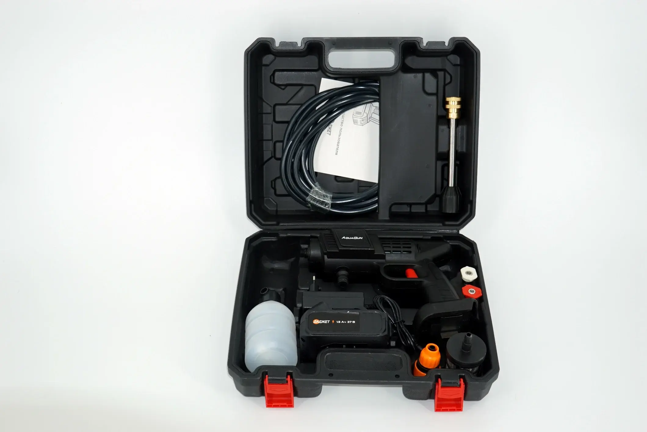 Мийка високого тиску Даджет AquaGun бездротова мийка з роботою від акумуляторної батареї - Зображення 3