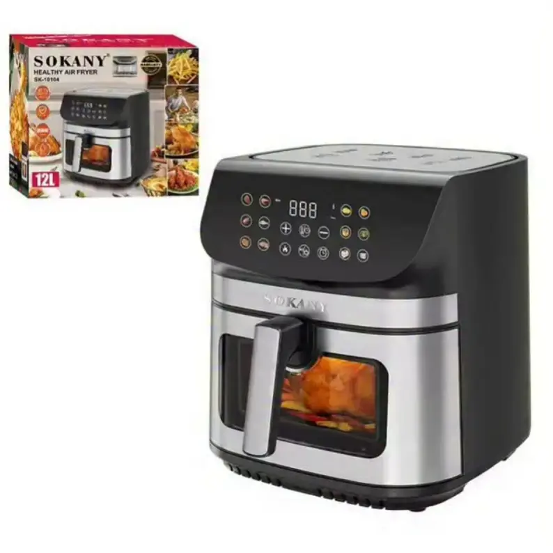 Потужна аерофритюрниця SOKANY 12 л 2600 Вт - Зображення 2
