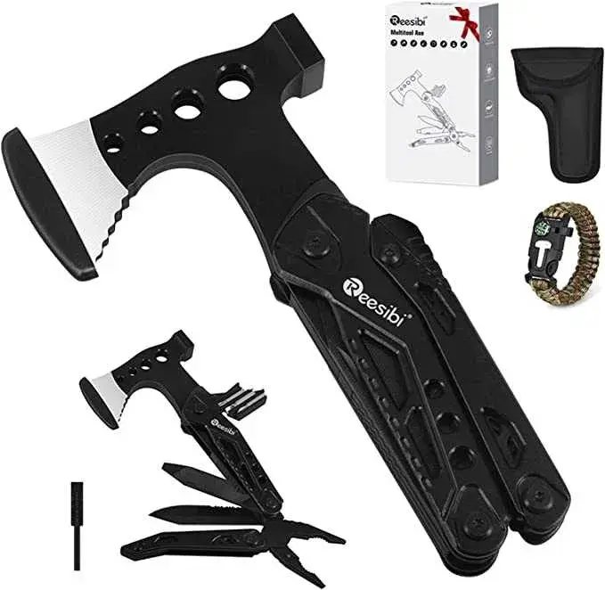 Мультитул мультиинструмент походный Kni-fe Ax-e Ham-me Camping 15 в 1 Нож Топор - Зображення 4