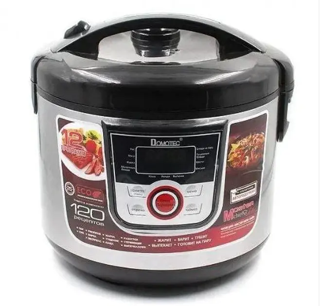 Мультиварка з антипригарною чашею Domotec MS-7726 5 л, 12 режимів - Зображення 2