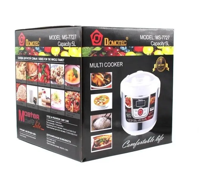 Мультиварка Domotec MS 7727 5 л, 12 режимів приготування - Зображення 4