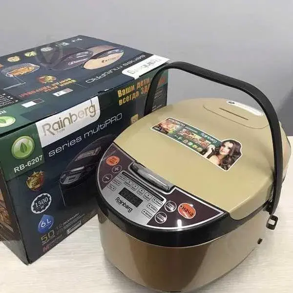 Мультиварка Rainberg RB-6207 6 літрів 12 програм 50 рецептів, 1500Вт - Зображення 6