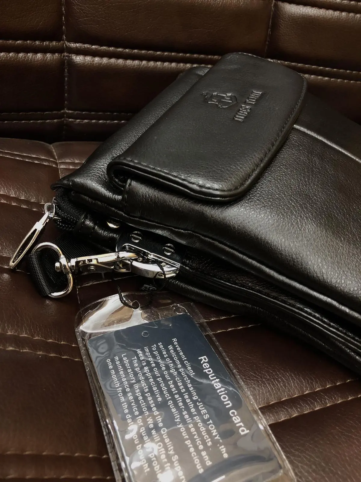 Чоловіча стильна сумка JUES TONI (маленька) - Зображення 2