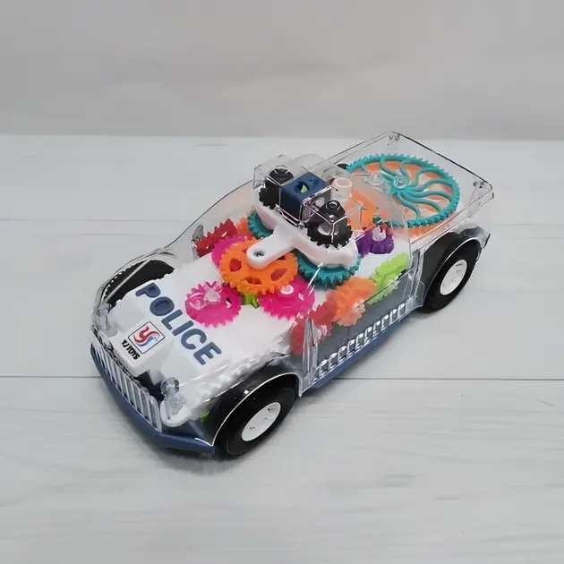 Музична машинка YJ388-70, поліція, 18см, шестерні, музика, звук, світло, їздить, 2 режими - Зображення 2