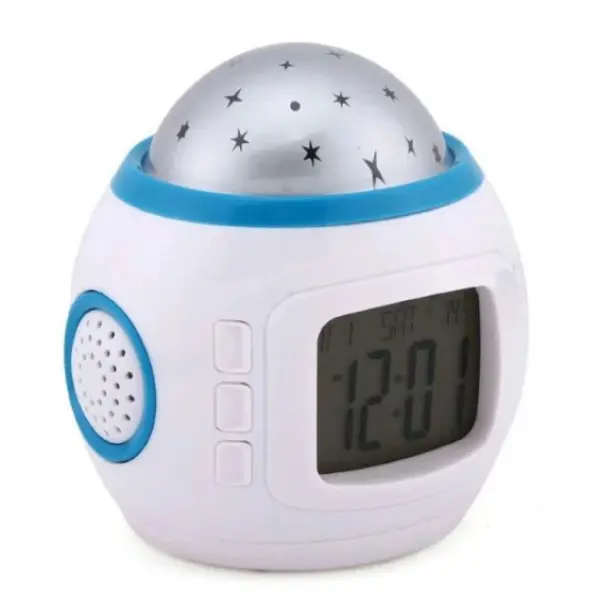 Нічник-проектор зоряного неба з годинником 1038 - Зображення 4