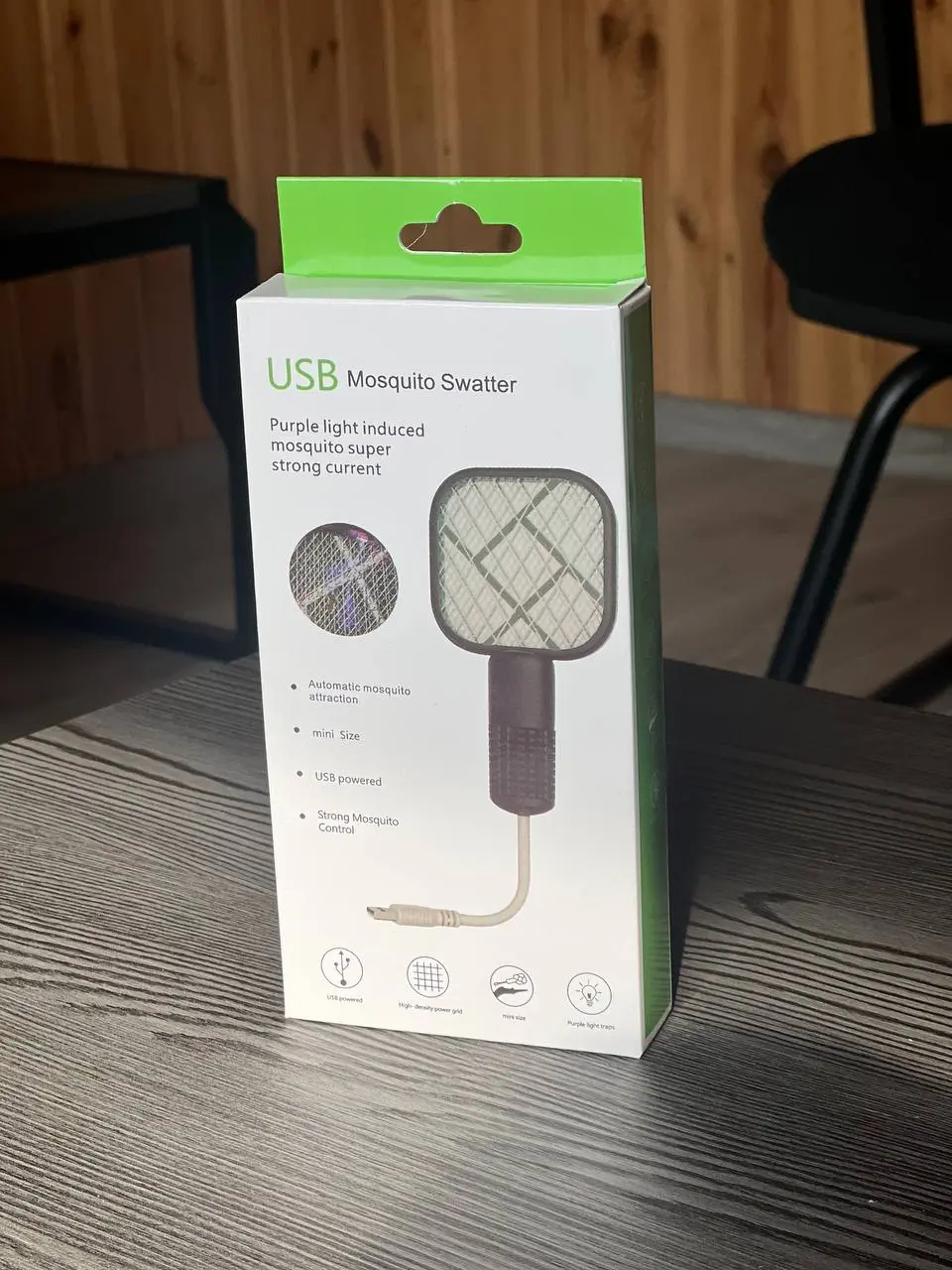 Міні мухобойка USB-пастка комах для боротьби зі шкідниками, УФ-світло - Зображення 4