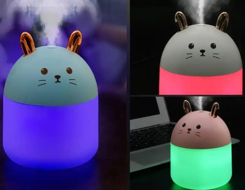 Міні-зволожувач повітря Air Purifier нічник 2 в 1 котик - Зображення 5