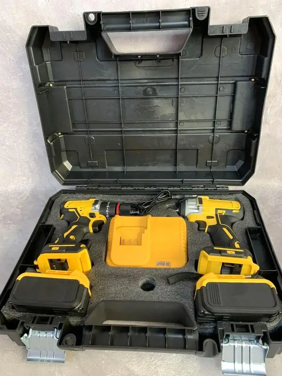 Набір 2 в 1 гайковерт і шуруповерт безщітковий 2 АКБ в кейсі 48Вт - Зображення 5