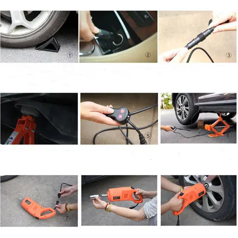 Набір 2в1 електродомкрат+електрогайковерт ZS3SJ-B01 12V - Зображення 2