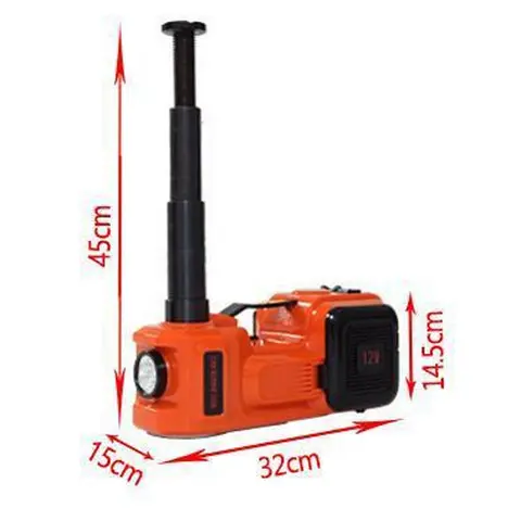 Набір електродомкрат+компресор+ліхтар до 5 тонн потужність 180w ZSY03-X 12V - Зображення 6