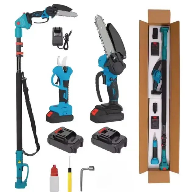Набір акумуляторного інструменту Секатор 36 В + Акумуляторна мініпила 6"+ Штанга (Ножиці садові) - Зображення 2