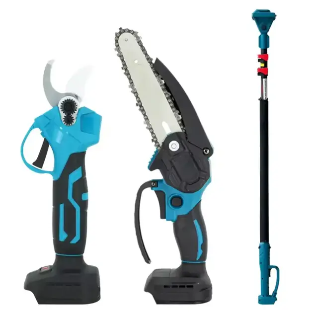 Набір акумуляторного інструменту Секатор 36 В + Акумуляторна мініпила 6"+ Штанга (Ножиці садові) - Зображення 4