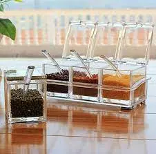 Набір для зберігання спецій 4 відділення Crystal - Зображення 6