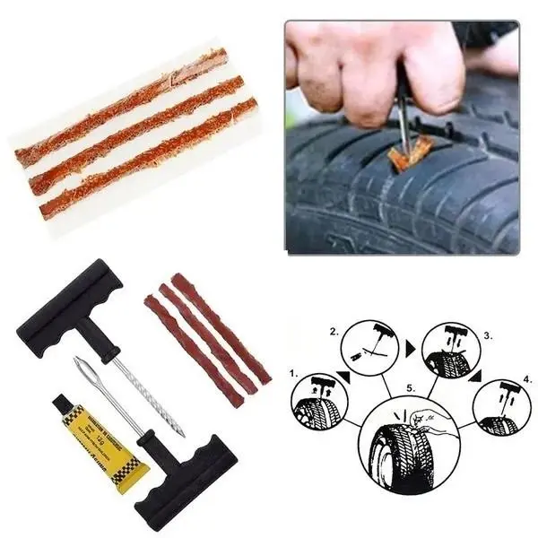 Набір для ремонту проколів безкамерних шин Tekin Tubeless Tire Repair Kit - Зображення 3