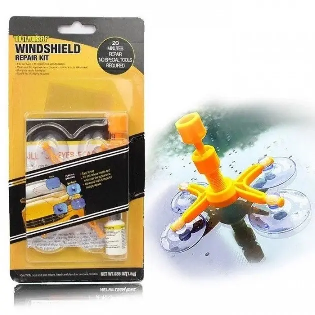 Набір для ремонту вітрового (лобового) скла клей Versachem Windshield Repair - Зображення 4