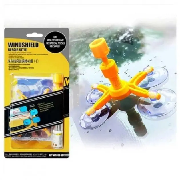 Набір для ремонту вітрового скла Versachem Windshield Repair Kit комплект для лобового скла авто - Зображення 2