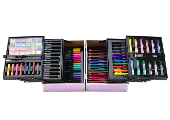 Набір для малювання 133 предметів, дитячий набір для творчості у валізі - Зображення 6