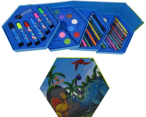 Набір для малювання 46 предметів / Дитячий набір художника / Набір для дитячої творчості - Зображення 2