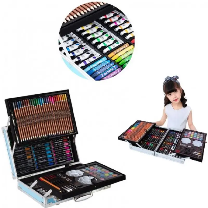Набір для малювання 145 предметів в алюмінієвій валізці - Зображення 4