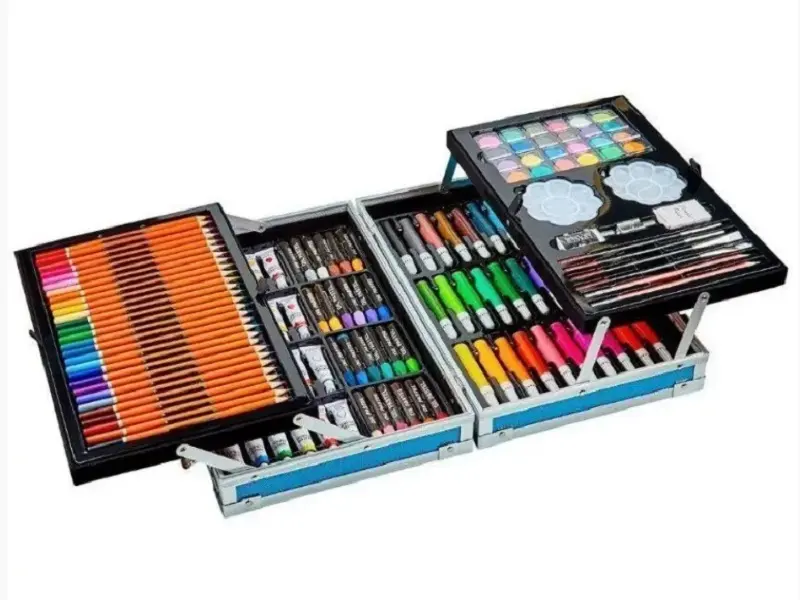 Набір для малювання 145 предметів в алюмінієвій валізці - Зображення 3