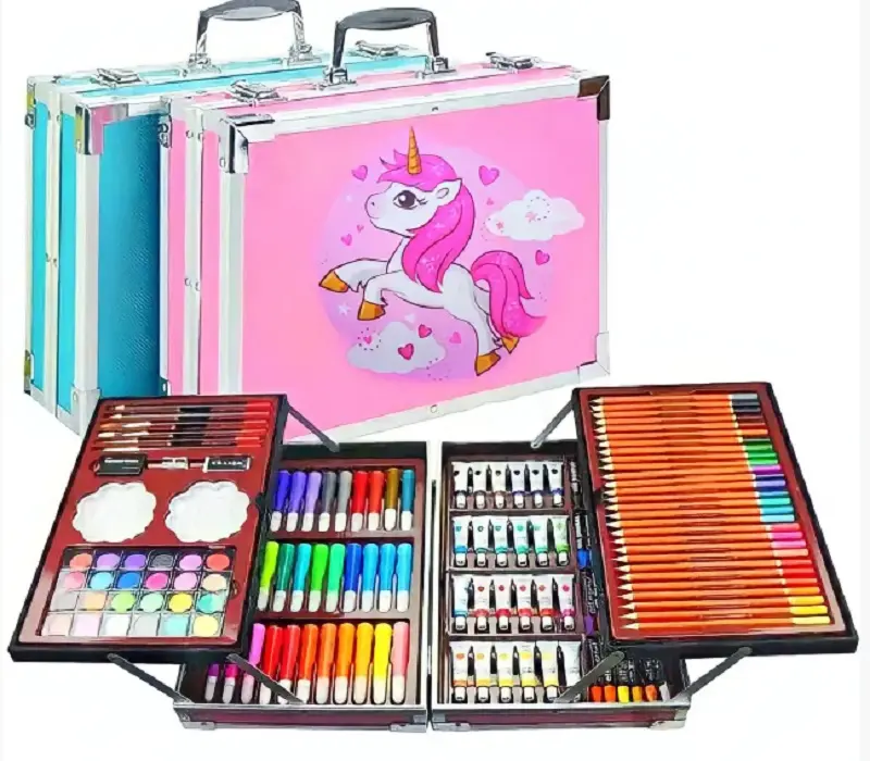 Набір для малювання 145 предметів в алюмінієвій валізці - Зображення 2