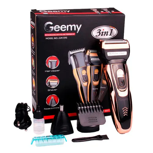 Набір для стрижки 3в1 Gemei GM 595 Hair Trimmer - Зображення 2