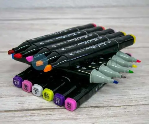 36 шт Набір двосторонніх скетч-маркерів для малюванняTouch на спиртовій основі - Зображення 6