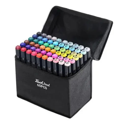 36 шт Набір двосторонніх скетч-маркерів для малюванняTouch на спиртовій основі - Зображення 2