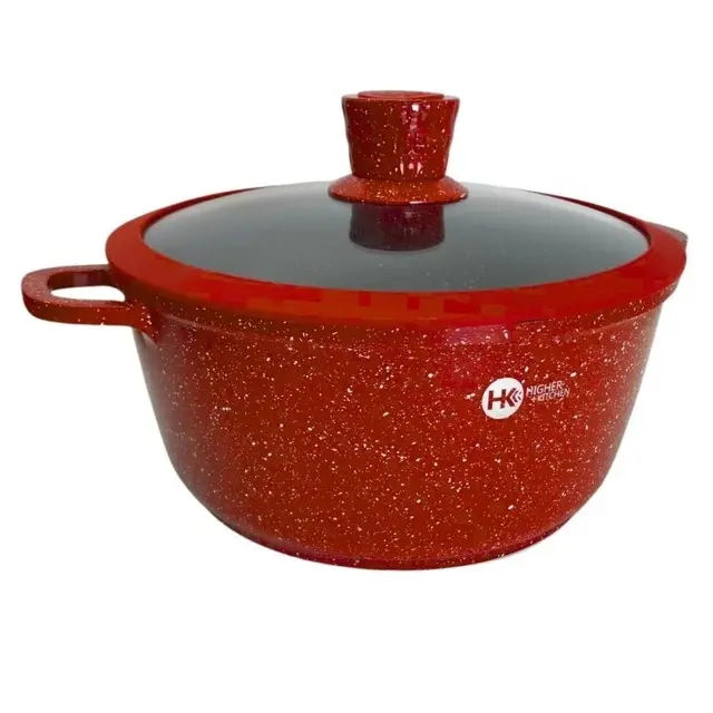 Набір каструль з антипригарним покриттям HK-324 10 предметів - Зображення 2