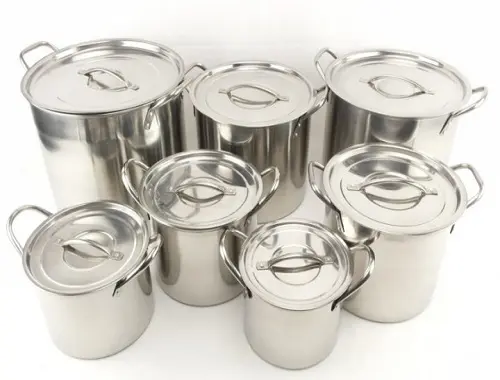 Набір каструль А-Плюс 0749 з нержавіючої сталі (14 предметів) - Зображення 4