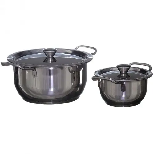 Набір каструль із нержавіючої сталі A-PLUS (10 предметів) - Зображення 3