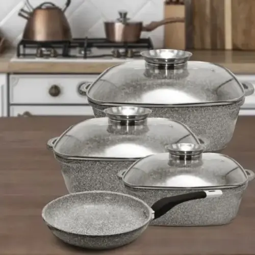 Набір казанів UNIQUE UN-5531, 4 шт - Зображення 4