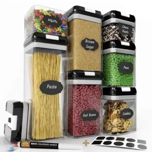 Набір контейнерів для їжі (7 предметів+етикетки)