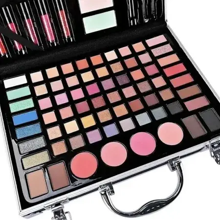 Набір косметики для макіяжу в кейсі missyoung GM20250 makeup set black - Зображення 3