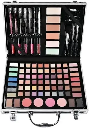 Набір косметики для макіяжу в кейсі missyoung GM20250 makeup set black - Зображення 5