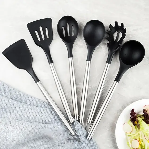 Набір кухонного приладдя 20 предметів з потрійною підставкою - Зображення 4